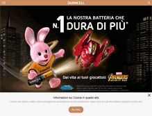 Tablet Screenshot of duracell.it