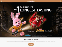 Tablet Screenshot of duracell.co.za