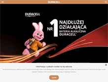 Tablet Screenshot of duracell.pl